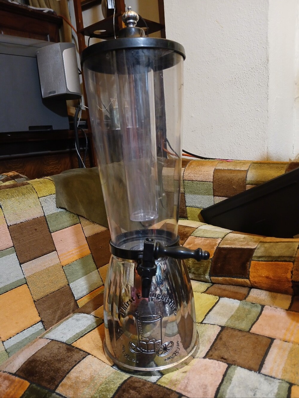 Godinger Chrome Chill It Beverage Dispenser Thirst Extinguisher